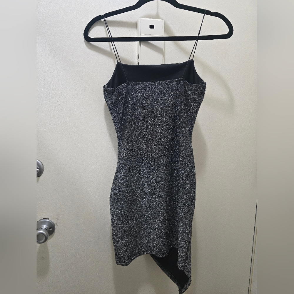 Asymmetrical Black Dress - Picture 4 of 14